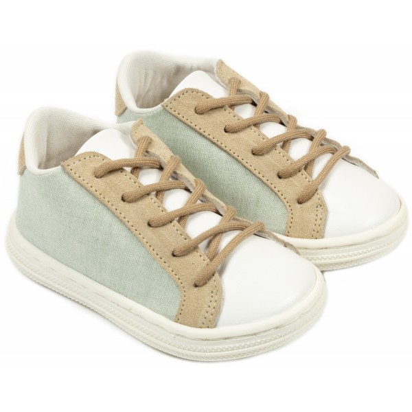 Tricolor Sneakers for Baptism Babywalker BS3039 in three shades