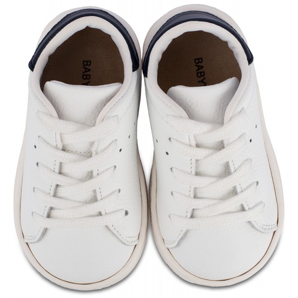 Two-toned Christening Lace-up Sneaker Babywalker BS3071 in two shades