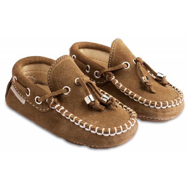 Baptismal Castor Lace-up Moccasins Babywalker BW4139  in four shades
