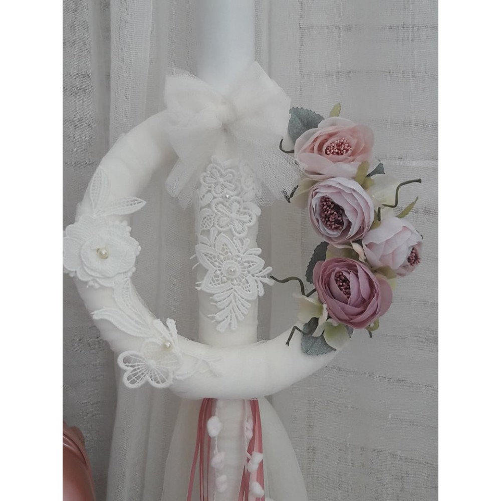 Baptism Set for Girl "Wreath with Flowers" Set 89 Baptism Set for Girl "Wreath with Flowers" Set 89