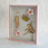 Box box with plexiglass for newborn "ballerina" KN08