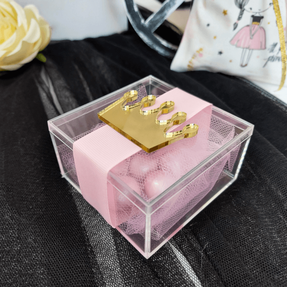 Baptist baptism box with "princess" crown