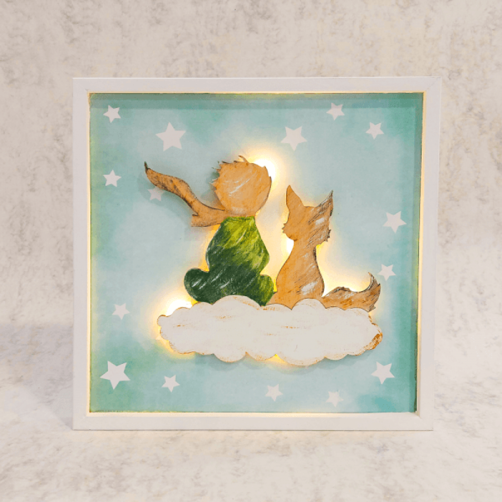 Frame with LED Lights "Little Prince" KN04
