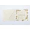 Wedding Invitation TG7699 in Earth's warm colors with minimal tree sheets