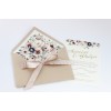 Wedding invitation with a romantic style and theme of Dusty Floral. TG7710