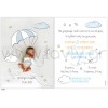 Christening invitation for a boy with baby in a balloon LA359