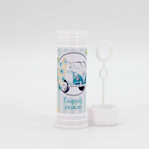 Soap bubble baptism favor with Frida 1002