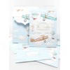 Christening Invitation for a boy with the theme of the LCLB144 plane