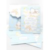 Christening invitation for an elephant boy in the clouds LCLB156