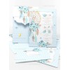 Baptism invitation for a boy with a dream trap LCLB159
