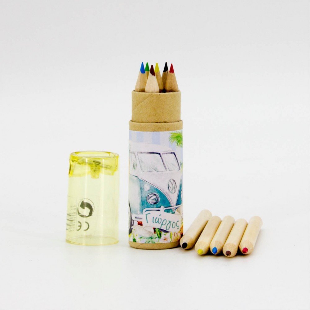 Christening favors Wood paints Tropical Vanaki 1001