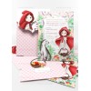 Baptism Invitation for Girl with Red Red Gen G 187