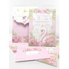 Baptism Invitation for Girl with Swan G 185