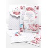 Baptism invitation for girl with paper boat LCLG154