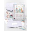 Christmas Baptism Invitation Animals of the G173 Forest