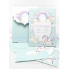 Christening Invitation with Unicorn and Thyme Arch G 179