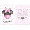Girl baptism invitation to Disney's Minnie in Pink LK600