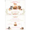 Baptism Invitation for Girl on the subject of forest animals and fox lk619