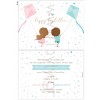 Baptism Invitation for twins with kite LTW40