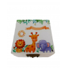 Baptism Favor Wooden Box With Forest Animals KT51