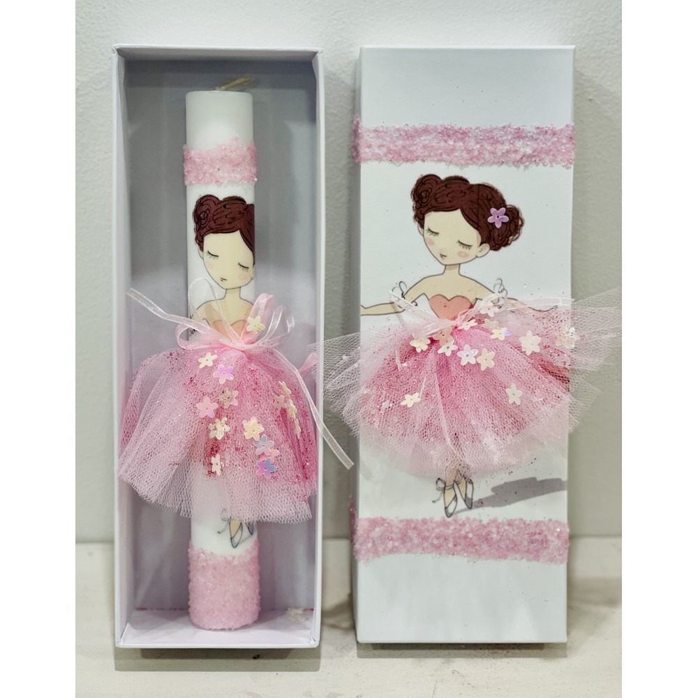 Easter candle with ballerina L03 Easter candle with ballerina L03
