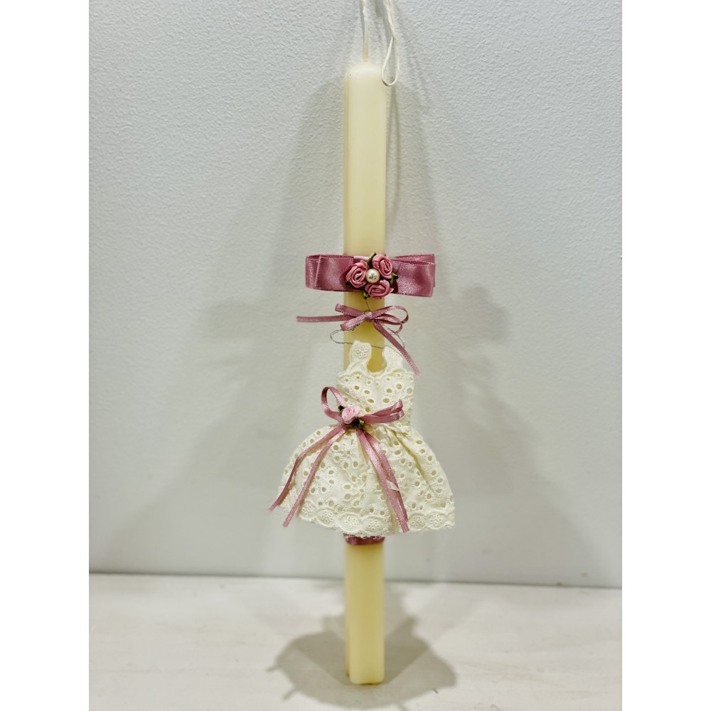 Easter candle with LA13 dresses
