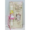 Easter candlestick with Alice in the land of miracles L L18