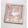 Swan themed wooden wish box KE 02