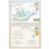 Boy's Baptism Invitation Carte Postale Ship LA281