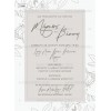Invitation for Wedding-Baptism "Gray Frame" TS480