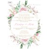 Invitation for Wedding-Baptism "Flower Romance" TS482