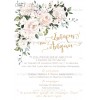 Invitation for Wedding-Baptism "White Roses" TS500