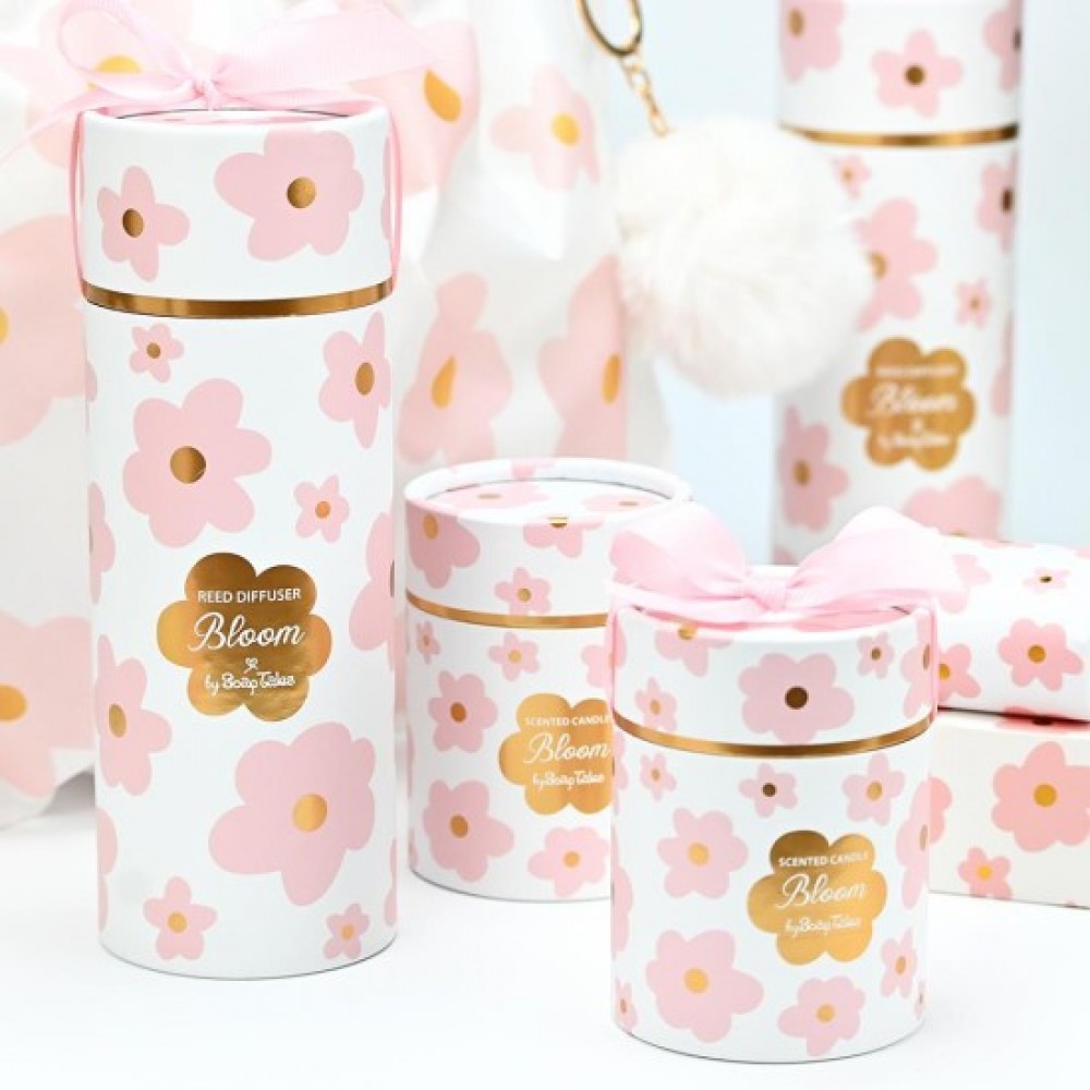 Μπομπονιέρα Αρωματικό Κερί Pink Bloom ST00906